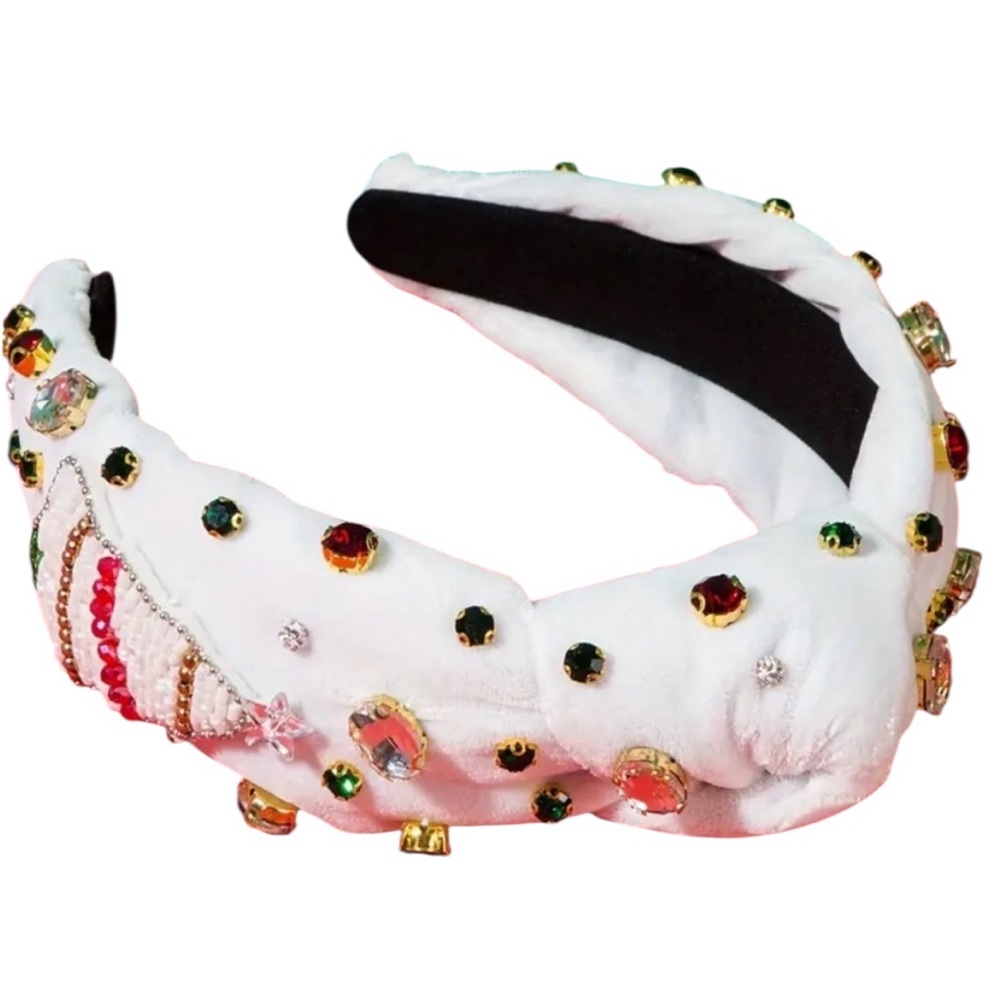 Christmas Tree Velvet Knotted Headband - Picture 3 of 4